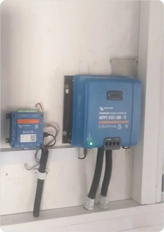 Victron Energy MultiPlus inverter/charger. 